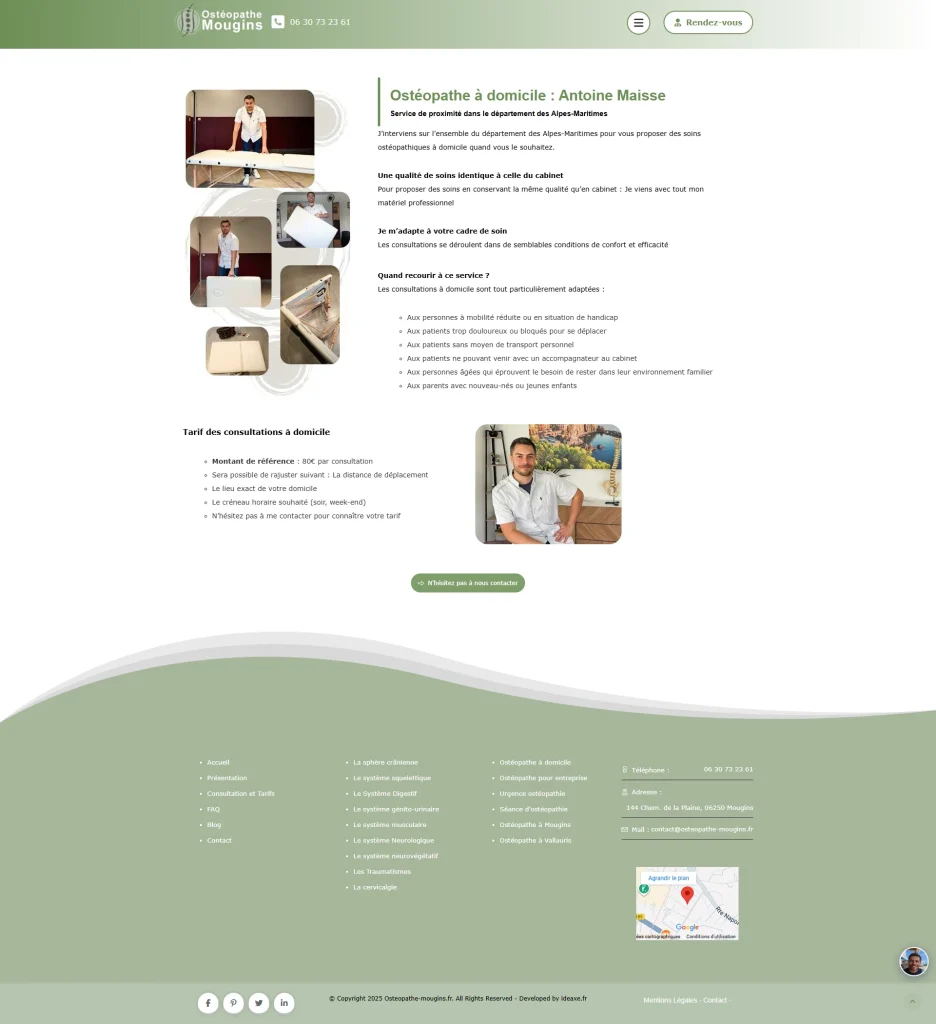 Ostéopathes à Mougins