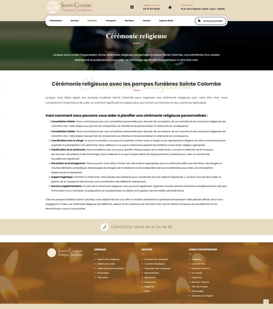 Pompes Funèbres Sainte Colombe
