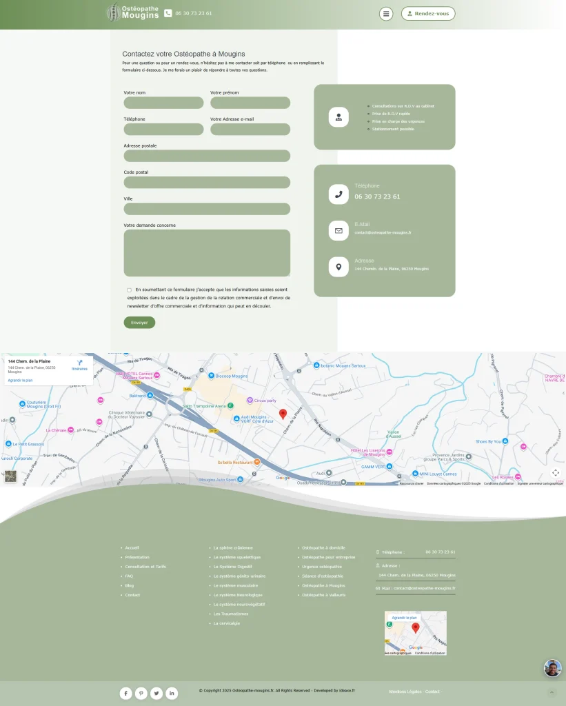 Ostéopathes à Mougins